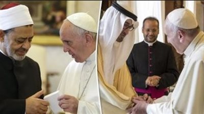 ماذا قالوا عن زيارة بابا الفاتيكان وشيخ الأزهر إلى الإمارات؟