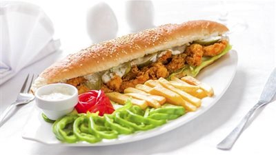 طريقة تحضير ساندويتش جمبري مقلي