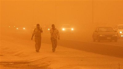 عاصفة ترابية تضرب الإسماعيلية