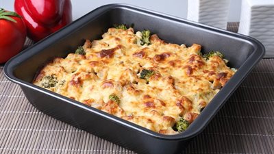 صينية دجاج بالبروكلي لرجيم صحي