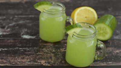 طريقة عمل عصير الخيار بالليمون