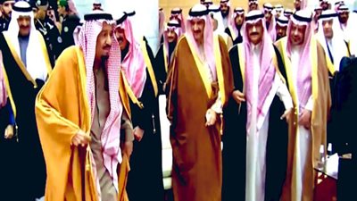 خادم الحرمين يصل موقع حفل تدشين المشروعات التنموية في الرياض