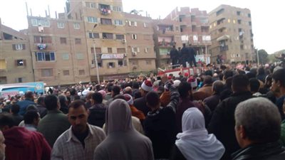 تشييع جثمان الشهيد علاء عزت بمسقط رأسه في الخصوص 