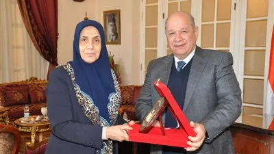 المستشار أحمد عبدالعزيز يستقبل رئيس مجلس الدولة بالعراق