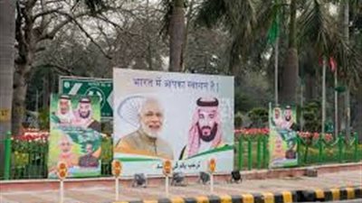 نيودلهي تزدان بصور ولى العهد وأعلام المملكة احتفاء بالزيارة