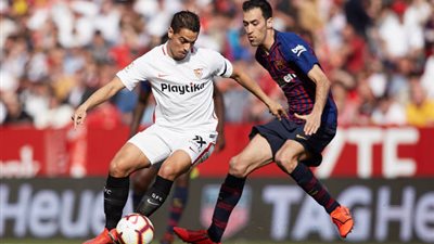 فيديو| إشبيلية يهز شباك برشلونة بالهدف الثاني 