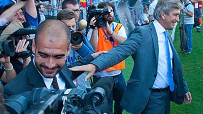 اكتساح تاريخي لجوارديولا أمام بيليجريني قبل صدامهما الليلة