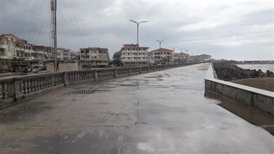 أمطار غزيرة تضرب محافظة دمياط 