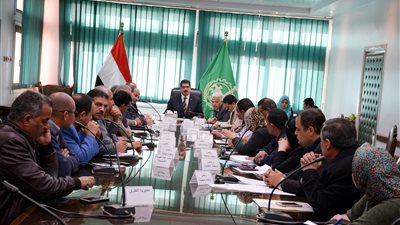 محافظ القليوبية يبحث توصيل الصرف الصحي لـ15 قرية محرومة (صور)