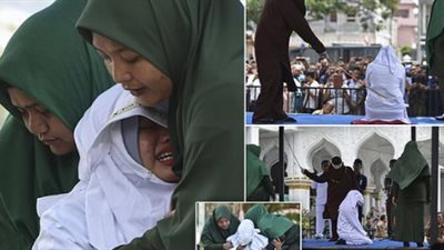 أندونيسيا تنفذ عقوبة الجلد بحق 12 رجل وامرأة