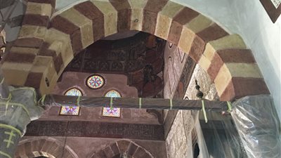 خاص.. الفجر ترصد انتهاء ترميم أول جزء من جامع طنبغا المارداني 