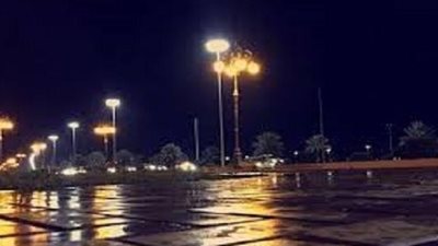 أمطار على مدينة تبوك