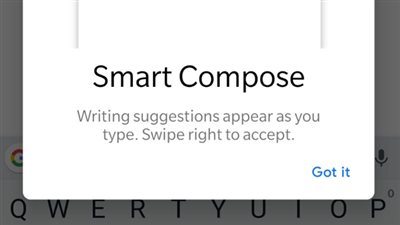 ميزة Smart Compose الخاصة بـ 