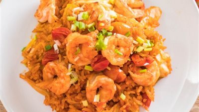 طريقة تحضير كبسة الروبيان