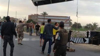 إصابة 15 شخصا إثر انقلاب ميكروباص بترعة المريوطية (صور) 