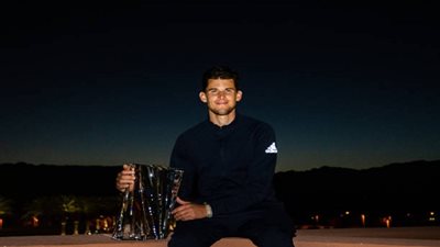 صور تتويج ثيم ببطولة إنديان ويلز للتنس على حساب روجيه فيدرر