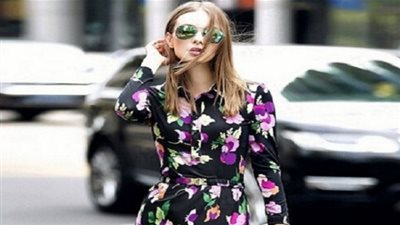 أجمل موديلات الفساتين المنقوشة بالورود موضة ربيع 2019 (صور)