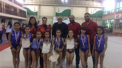 بطلات الأهلى يحققن 23 ميدالية فى بطولة الجمهورية للجمباز