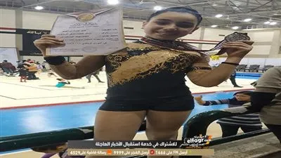 مي مازن تفوز بفضية بطولة الجمهورية للجمباز