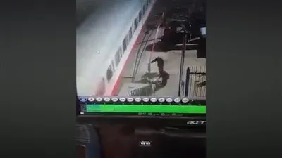 لحظة دهس قطار الصعيد 