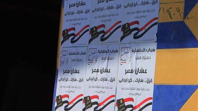 حملة لحث المواطنين على المشاركة فى التعديلات الدستورية بالدقهلية