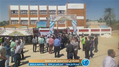 إقبال كثيف من الناخبين مع بداية فتح لجان الاستفتاء على التعديلات الدستورية بالوادي الجديد (صور)