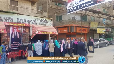 إقبال كثيف أمام لجان التصويت على التعديلات الدستورية بشبرا الخيمة (صور)