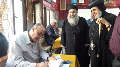 الأنبا مرقس يحث المواطنين على المشاركة في الاستفتاء على التعديلات الدستورية 