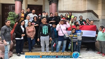 أقباط بورسعيد يدلون بأصواتهم في الاستفتاء على التعديلات الدستورية