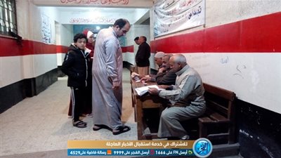 استمرار توافد المواطنين بالسنطة للاستفتاء على الدستور‎ (صور)