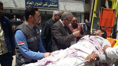 مرضى مستشفى كفر الدوار يدلون بأصواتهم في الاستفتاء (صور)