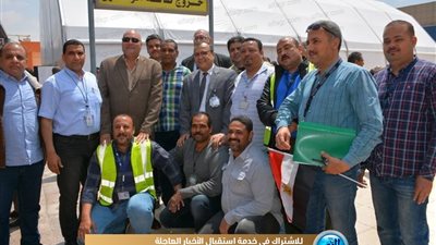 قيادات الطيران تتفقد لجان المطار للاستفتاء على الدستور (صور)