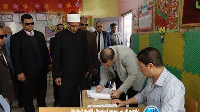 وكيل الأزهر يدلي بصوته في الاستفتاء على التعديلات الدستورية