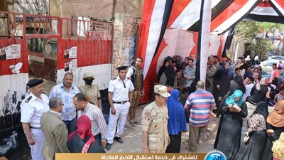 زيادة الإقبال على لجان المرج في ثانِ أيام الاستفتاء على الدستور (صور)