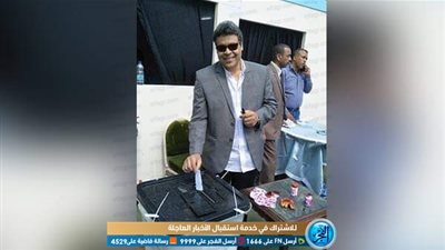 سكرتير عام 'الإعلاميين' يدلي بصوته في الاستفتاء على التعديلات الدستورية