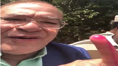 الفنان صلاح عبدالله يشارك في الاستفتاء على التعديلات الدستورية 