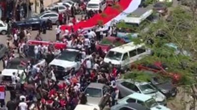 مسيرة ضخمة بالوايلي للمشاركة في الاستفتاء على التعديلات الدستورية (فيديو وصور)