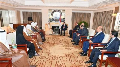 السيسي يستقبل نائب رئيس دولة الإمارات‎ أثناء زيارته للصين
