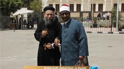 البابا تواضروس يستقبل المهنئين بعيد القيامة 