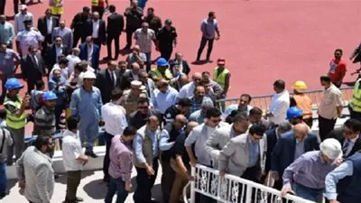 بالصور… مستشار رئيس الجمهورية ووزير الرياضة يتفقدون “إستاد الإسماعيلية “