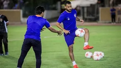 تقسيمة قوية للاعبي الأهلي في المران المسائي