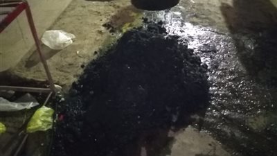 تطهير شبكة الصرف الصحي بدرب النافع وحرازة بالفيوم 