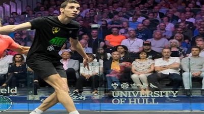 علي فرج يصطدم بالشوربجي في نهائي بريطانيا المفتوحة للاسكواش