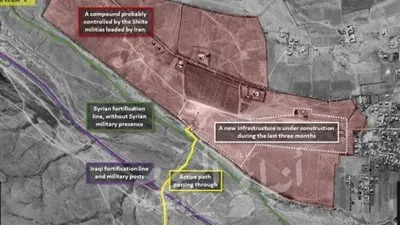 قمر صناعي يكشف بناء إيران معبر بين العراق وسوريا لتهريب الأسلحة