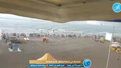 هطول أمطار غزيرة على شوارع رأس البر بدمياط (فيديو)