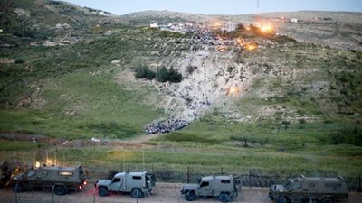 تظاهر و إضراب أهالي الجولان المحتلة