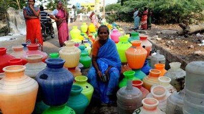 سادس أكبر مدينة في الهند تعاني من نفاذ المياه تقريبًا