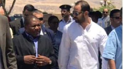 رئيس موزمبيق يجري جولة سياحية في الأقصر (صور) 