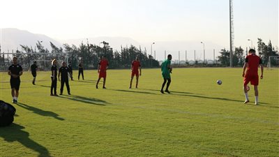 تونس يؤدى المران الأخير قبل لقاء انجولا غدًا في السويس (صور)