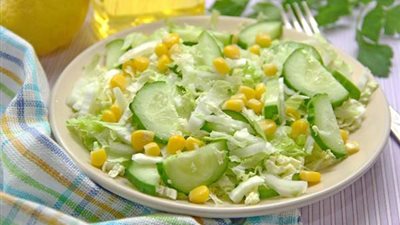 سلطة الذرة بالملفوف.. طريقة التحضير 